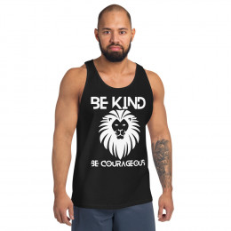 Be Kind Be Courageous Masculine Unisex Tank Top