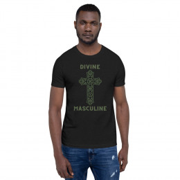 Divine Masculine Celtic Cross Comfort Fit Unisex t-shirt